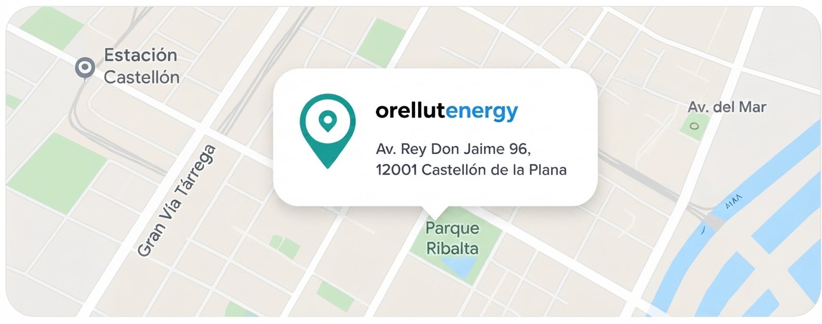 Mapa Orellut Energy en Castellón